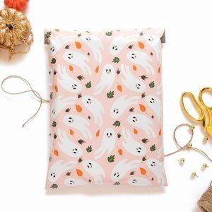 👻12 Pcs- Halloween Ghosts Designer Poly Mailers 10"x13" No Padding👻